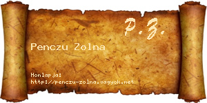 Penczu Zolna névjegykártya